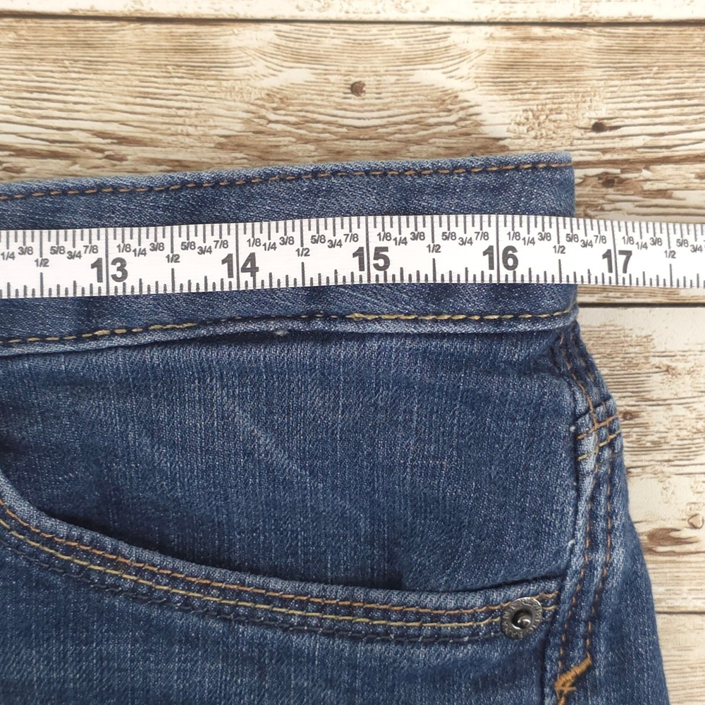 Banana Republic Jeans Size 30 10 Capri Low Rise Medium Wash Cuffed Blue Stretch - Picture 4 of 9